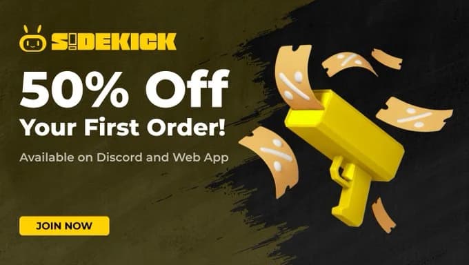 Get 50% Off Your First Order on Sidekick!