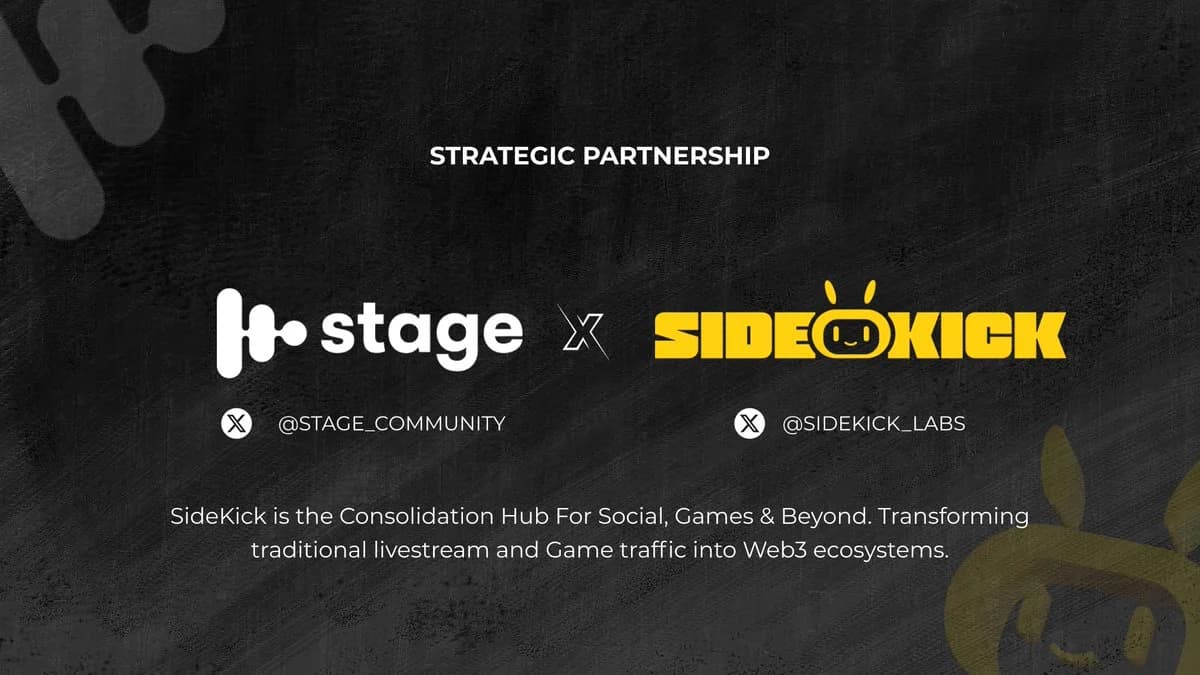 Sidekick Labs Partners with Stage: Revolutionizing Music and Gaming with AI, SocialFi, and Web3