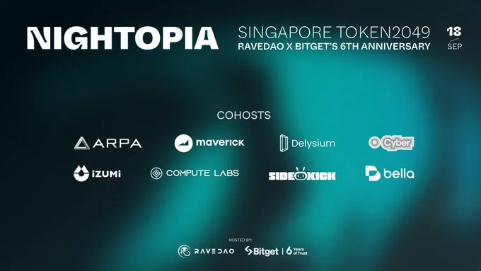 Meet Sidekick Labs at Singapore Token2049 Nightopia: RaveDAO x Bitget’s 6th Anniversary