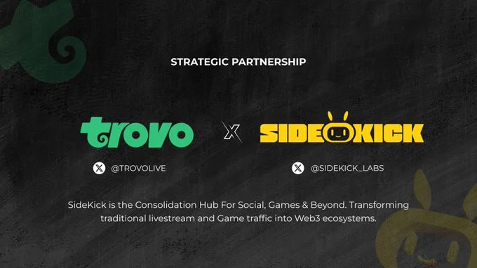 Sidekick Partners with Trovo to Enhance Creator Incubation and Gaming Ecosystems